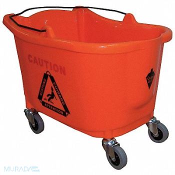 TOUGH GUY D8083 Mop Bucket Orange 8 3/4 gal, 5CJJ5