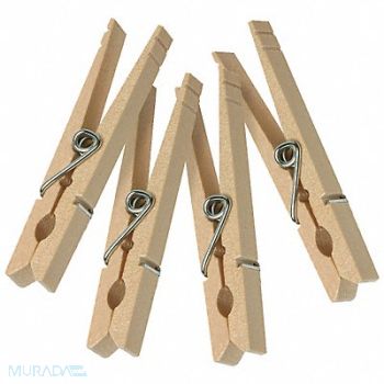 HONEY-CAN-DO Clothespins Wooden PK50, 5DML8