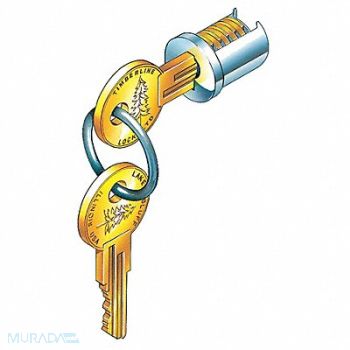 COMPX TIMBERLINE Lock Cylinder 1/2in Keyed Different Nikl, 5ELH2