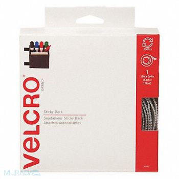 VELCRO BRAND Reclosable Fastener 3/4 x15 ft White, 5JLD7