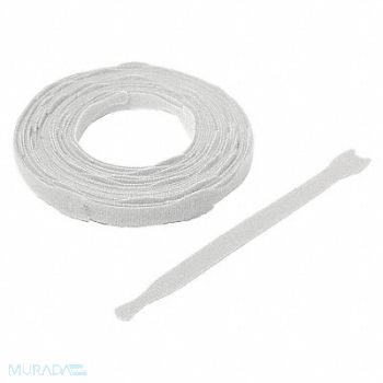 VELCRO BRAND Perforated Strap 8 in White PK45, 5JLF2