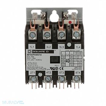 SQUARE D H2659 Dfinit Prpose Contactr 24VAC 40A 4P Open, 5KAN4