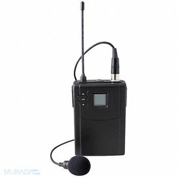 SPECO TECHNOLOGIES Lapel UHF Microphone Wireless, 5KZG6