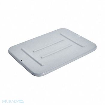 RUBBERMAID COMMERCIAL PRODUCTS Lid Gray HDPE 22 in, 5M687