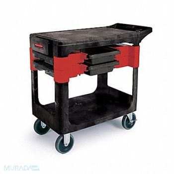 RUBBERMAID COMMERCIAL PRODUCTS Mobile Cab Bench Plastic 38 W 19-1/4 D, 5M738