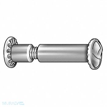 GRAINGER APPROVED Partition Bolt 18-8SS #10-24 1 L PK10, 5MB86