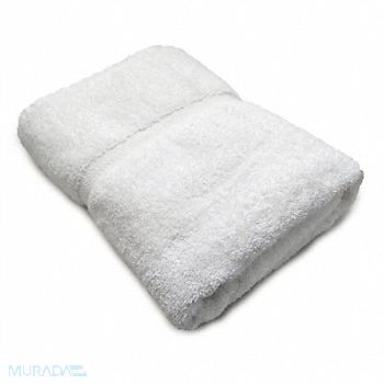 R R TEXTILE Bath Towel 27x54 In White PK12, 5NWN4
