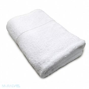 R R TEXTILE Bath Towel 27x50 In White PK12, 5NWN5
