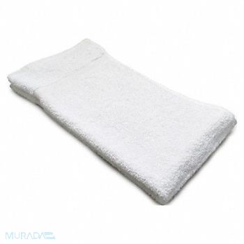 R R TEXTILE Hand Towel 16x30 In White PK12, 5NWN6