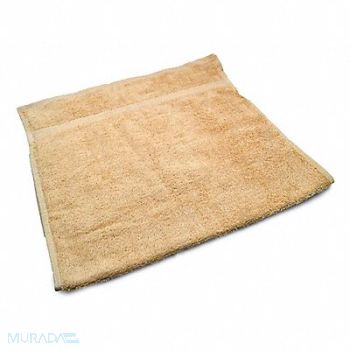 R R TEXTILE Bath Towel 16x30 In Beige PK12, 5NWP7