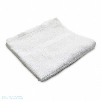 R R TEXTILE Bath Towel 24x50 in White PK12, 5NWR4