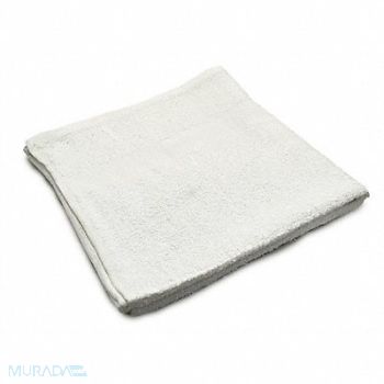 R R TEXTILE Bath Towel 20x40 in White PK12, 5NWR7