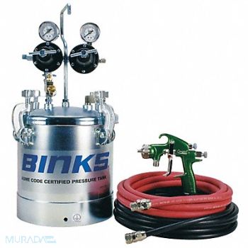 BINKS 2.8 Gal Tank Outfit with Trans Tech Gun, 5PVF2
