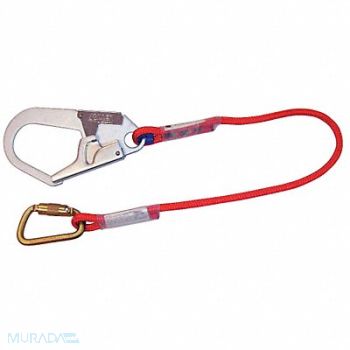 HONEYWELL MILLER Restraint Lanyard Red Fixed, 5RRF1