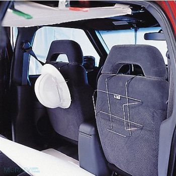 GRAINGER APPROVED Hard Hat Rack Vehicle Seat Back Holds 1, 5LTR3