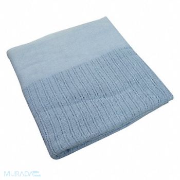 R R TEXTILE Thermal Blanket Twin 66x90 in Blue, 5TAC8