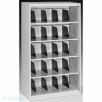 TENNSCO Cabinet 36 x 63-1/2 x 17 In Light Gray, 5UEY5