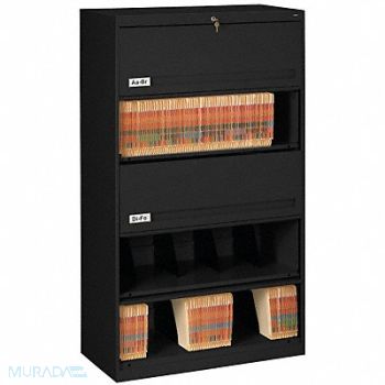 TENNSCO Cabinet 36 x 63-1/2 x 17 In Black, 5UEZ6