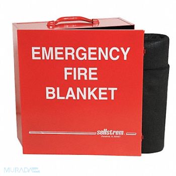 SELLSTROM Fire Blanket 5 ft W 6 ft L Gray, 5UPX7