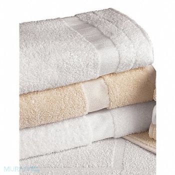 MARTEX Bath Towel 25 x 54 In White PK12, 15V535