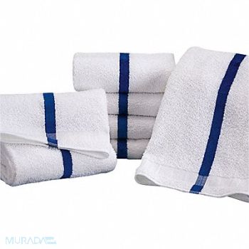 MARTEX Pool Towel w/Blue Stripe 20x40 PK12, 11W250