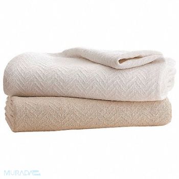 GRAND PATRICIAN Blanket King 108x90 in Natural PK2, 5ZXX7