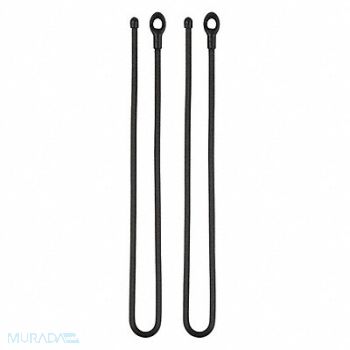NITE IZE Twist Ties Rubber 18 L 1/2 W PK2, 60HX06