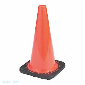 JAYDEE BOEN Safety Cone Orange Non-Reflective 28, 616M93