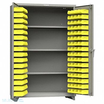 STRONG HOLD StrgCab 75 x48 x24 DstGry 144YlwBns, 61KG36