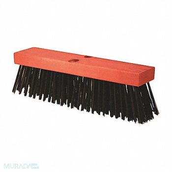 KRAFT TOOL Wire Street Broom Head Steel 16 Block, 66DA78