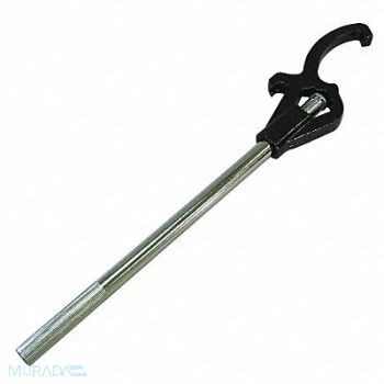MOON AMERICAN Adj. Storz Hydrant Wrench 18 L Steel, 6ANV0