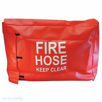 MOON AMERICAN Fire Hose Cover Red 34 L Nylon, 6APF8