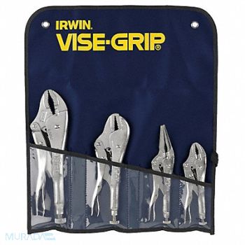 IRWIN VISE-GRIP Locking Plier Sets Plain Grip 4 Pcs, 6C667