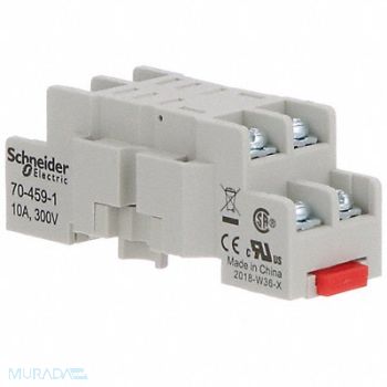 SCHNEIDER Rly Sockt Stndrd Squre 8 Pin Scrw Clamp, 6CVD3