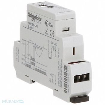 SCHNEIDER Current Sensing Relay 0.8to8A 24to240VAC, 6CWU3