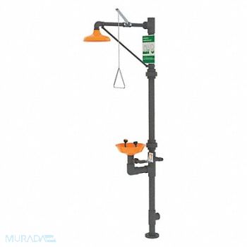 GUARDIAN EQUIPMENT Shower w/Eye/Face Wash PVC, 6DGE7