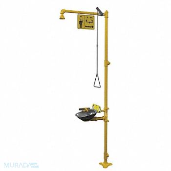 BRADLEY Drench Shower With Face Wash Yellow, 6DGX5