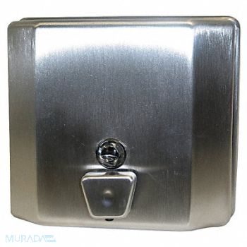 TOUGH GUY Soap and Lotion Dispenser 47 oz Silver, 6DMY0