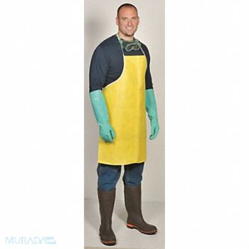 LAKELAND Chemical Resistant Apron Yellow PK10, 6EHH6