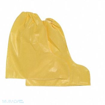LAKELAND Boot Covers Hazard Liquid Yellow PK25, 6EHH9