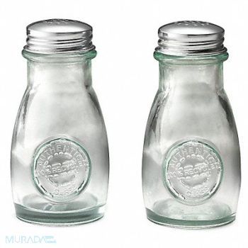 TABLECRAFT PRODUCTS COMPANY Salt and Pepper Shaker Set 4 Oz PK12, 6EYR9