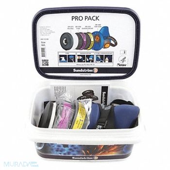 SUNDSTROM SAFETY Half Mask Respirator Kit S/M Blue, 6GGT7