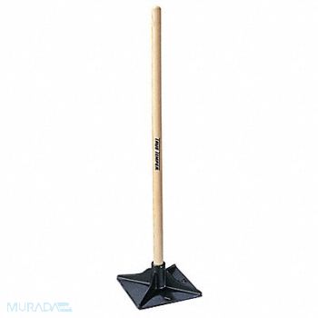 TRUE TEMPER Dirt Tamper 8x8 In Blade Handle 42 In, 6HFZ7