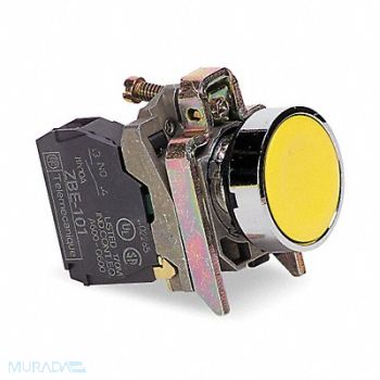 SCHNEIDER ELECTRIC H7077 Non-Illuminated Push Button Yellow, 6HK44