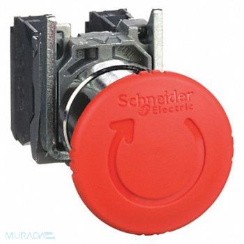 SCHNEIDER ELECTRIC Emergency Stop Push Button Red, 6HK79