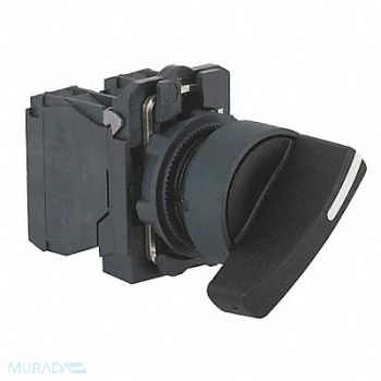 SCHNEIDER ELECTRIC Non-Illum Selector Switch 2NO Plastic 3P, 6HL51