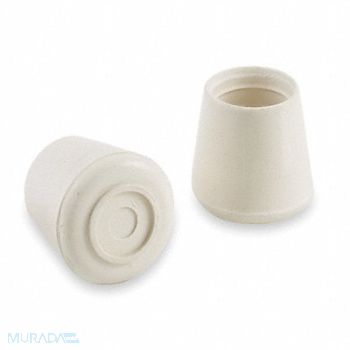 GRAINGER APPROVED Protective Leg Tips Slip-On Round PK24, 6J566