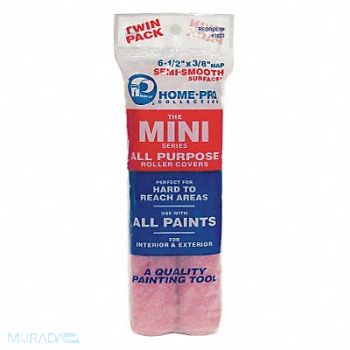 PREMIER Mini Roller Cover 6 1/2 L 3/8 Nap PK2, 6LFG6