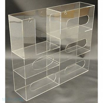 COTTAGE CORP Multi Use Dispenser 19-1/2 in W Acrylic, 6LJK4