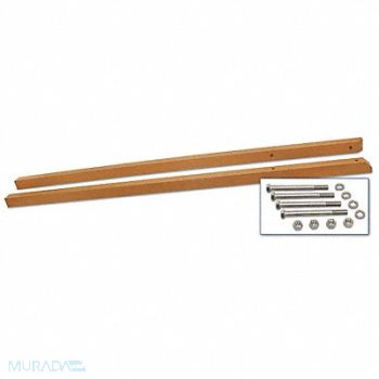 UNITED VISUAL PRODUCTS Sign Post Brown Plastic 10 ft L PK2, 6LUX6